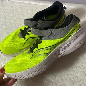 Barely worn Sauconys Velcro strap running